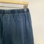 Woman Within elastic waist casual denim pants large pocket women's size 14W Photo 4