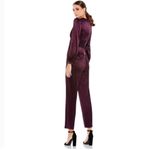Mac Duggal 2647 Womens Plum Front Twist Puff Sleeve Jumpsuit Pants Photo 3