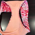 Aerie  Palm Print Pink Red Bikini Bottoms Photo 3