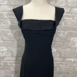 Line and Dot  Black Sheath Mini Dress with Slit Photo 1