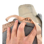 No 21 Lace Panel Sweatshirt Gray Keyhole Back Size 40 / US Small Photo 6