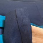 Smythe Les Vestes Navy & Teal Crop Blazer Blue Size 4 Photo 7