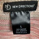 Coral pastel colors light knit top size large Orange Photo 4