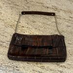 Kate Spade  Knightsbridge Byrd Clutch Handbag Chestnut Brown Patent Leather Photo 1
