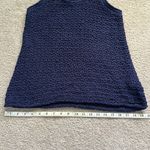 Aerie Crotchet Sleeveless Scoop Neck Tank Navy Blue Women’s Medium NWT Photo 5