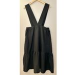 Hayden NWT  LA Black Pinafore Jumper Tiered Midi Dress Photo 2