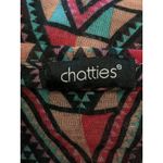 Chatties Scarf Womens One Size Multicolor Infinity Loop Aztec Sheer Geometric Photo 4