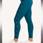 Peloton  Size Small Blue Green Here Now High Rise Logo Taped Legging Photo 3