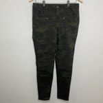 Zara Basic Denim Jeans Womens Size 8 Z1975 Moto Skinny Camo Zip Pockets Stretch Photo 1