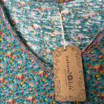 Natural Life  Hangout Cotton Midi Dress Blue Floral XS/S Sleeveless Boho NWT Photo 3