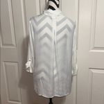 Lilly Pulitzer  White Half Button Shirt Photo 2