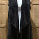 Women's Silvergate Black Sherpa Long Vest. Photo 0
