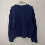 J.Crew  Odette Cable Knit Sweater Lady Jacket Cotton Blend Bouclé Navy Plus XXL Photo 6