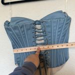 House Of CB  Set Nastassia & Amadi Cool Blue Embellished‎ Satin corset Maxi sz XS Photo 5