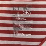 Terra & Sky Terra and‎ sky women’s 3x coral stripe t shirt Photo 5
