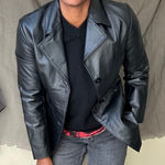 Worthington Black Leather Jacket Size Small Photo 0
