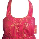 Candie's NEW Juniors Hot Pink Empire Waist Halter Dress Metallic Accents Size 3 Photo 5