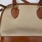 Dooney & Bourke Cream Leather Cross Body Top Handle Bag Photo 2