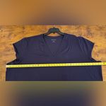 Universal Standard NWT  Navy V-Neck Short Sleeve Tee Women's Plus Size 4XL Photo 5