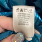 Thirty/Thirty LA size XL blue floral organza babydoll puff sleeve dress $78 Photo 6