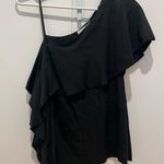 ZARA  Asymmetrical top black women’s size M Photo 0