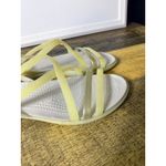 Crocs  Sandals Womens 4 Isabella‎ Pale Yellow Gold Strappy Slip On Gladiator Photo 4