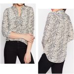 Equipment  FEMME Silk Python Print Top small Photo 1