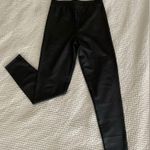 ASOS Leather Look Liquid Skinny Fit Leggings in Matte Black Witchy Goth Size 4P Photo 6
