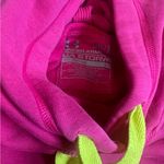 Under Armour  Fuchsia Hoodie with Neon Logo Photo 1