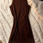 Old Navy Brown Ribbed  Body-con Dress  Photo 4