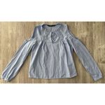 ZARA  | Women's Trafaluc Boho Solid Pleated Cold Shoulder Cutouts Top | Medium Photo 1