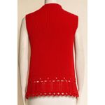 Derek Lam  10 Crosby Red Sleeveless Mock Neck Tunic Top with Scalloped Hem Women’ Photo 1