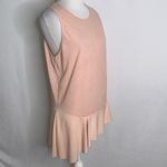 ZARA Blush Sleeveless Asymmetrical Hem Flowy Tank Top Tunic Casual S Photo 4