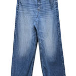 American Eagle  Curvy Super High Rise Baggy Straight Jeans Womens 10 Long Denim Photo 0