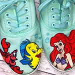 Little Mermaid Canvas Shoes size 7❕ Red Photo 1