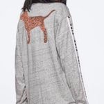 PINK - Victoria's Secret PINK VS Campus Long Sleeve Sequin Dog Tee Shirt Size XS Photo 0