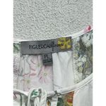 Fig and Flower Anthropologie Floral Blouse Petite Large Sheer Multicolor White Size undefined Photo 5