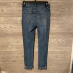 Free People  Fringe‎ Crop Jeans size 27 blue distressed Photo 2