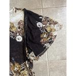 Rain Floral Lace Trim Belle Sleeve Sz Large BOHO Hippie Festival Blouse Photo 4