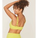 ANDIE  Swim The Belmar Bikini Top Women's Med Honeysuckle Yellow Glossy Eco Nylon Photo 1