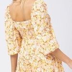 l*space NWT L* Yellow Floral Printed Cassidy Dress Photo 1