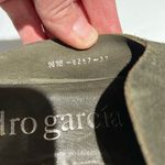 Pedro Garcia Womens Suede Loafer Mule shoes sz 37/7. B64 Green Photo 7