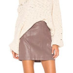 Free People NWT Modern Femme Hemp Gray Vegan Suede Mini Skirt Size 2 Photo 0