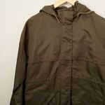 ZARA | Brown Hood Hooded Jacket Coat Oversized Overcoat Rain Trench | Size Small Photo 1
