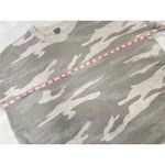 Aerie  Camo Sweatshirt Women's Medium Gray Green Side Slits Oversized Souchy Rib Photo 12
