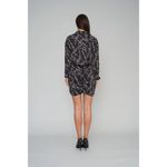 LE SUPERBE Link Up Mini Shirt Dress Dress Black Womens Size 4 Photo 2