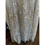 Mac Duggal EMBELLISHED WRAP OVER ILLUSION LONG SLEEVE A LINE IN PATEL MULTI 2040 Photo 6