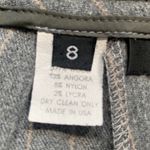 Vintage 90s Iris Singer Collection Gray Pinstripe Wool Angora Blend Pants 8 Size 30 Photo 7