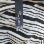 NuLabel striped scoop neck long tank top size small Black Photo 5