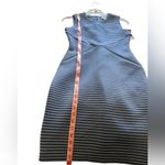 Calvin Klein NWT  Blue striped scuba sheath midi dress, 6 Photo 9